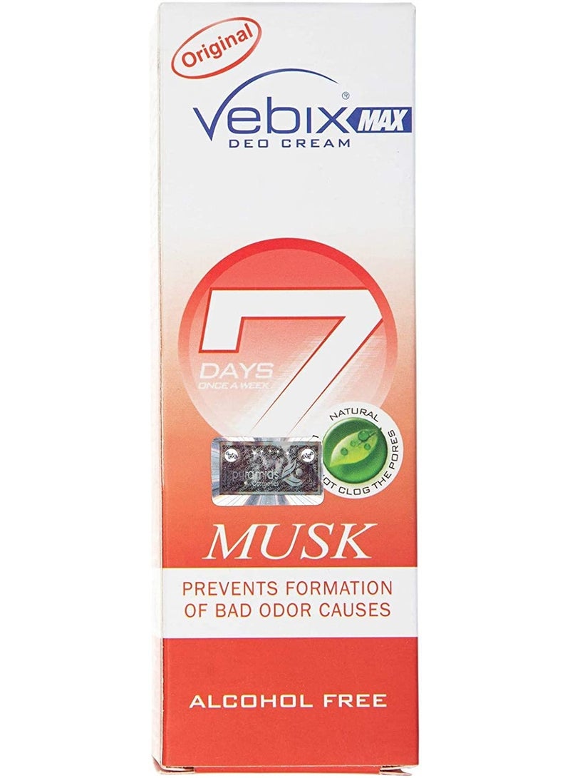 Vebix Musk scented body deodorant 25ml - Image 3